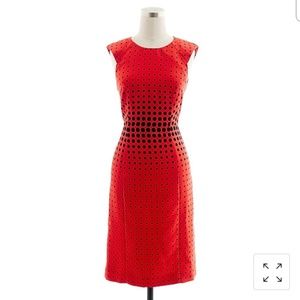 J Crew Optic Dot Dress EUC 6